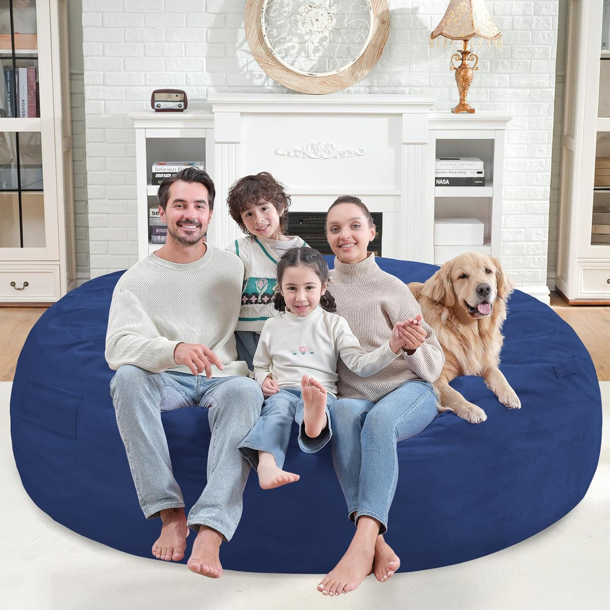 HABUTWAY® Dutch Velvet Bean Bag Chair New