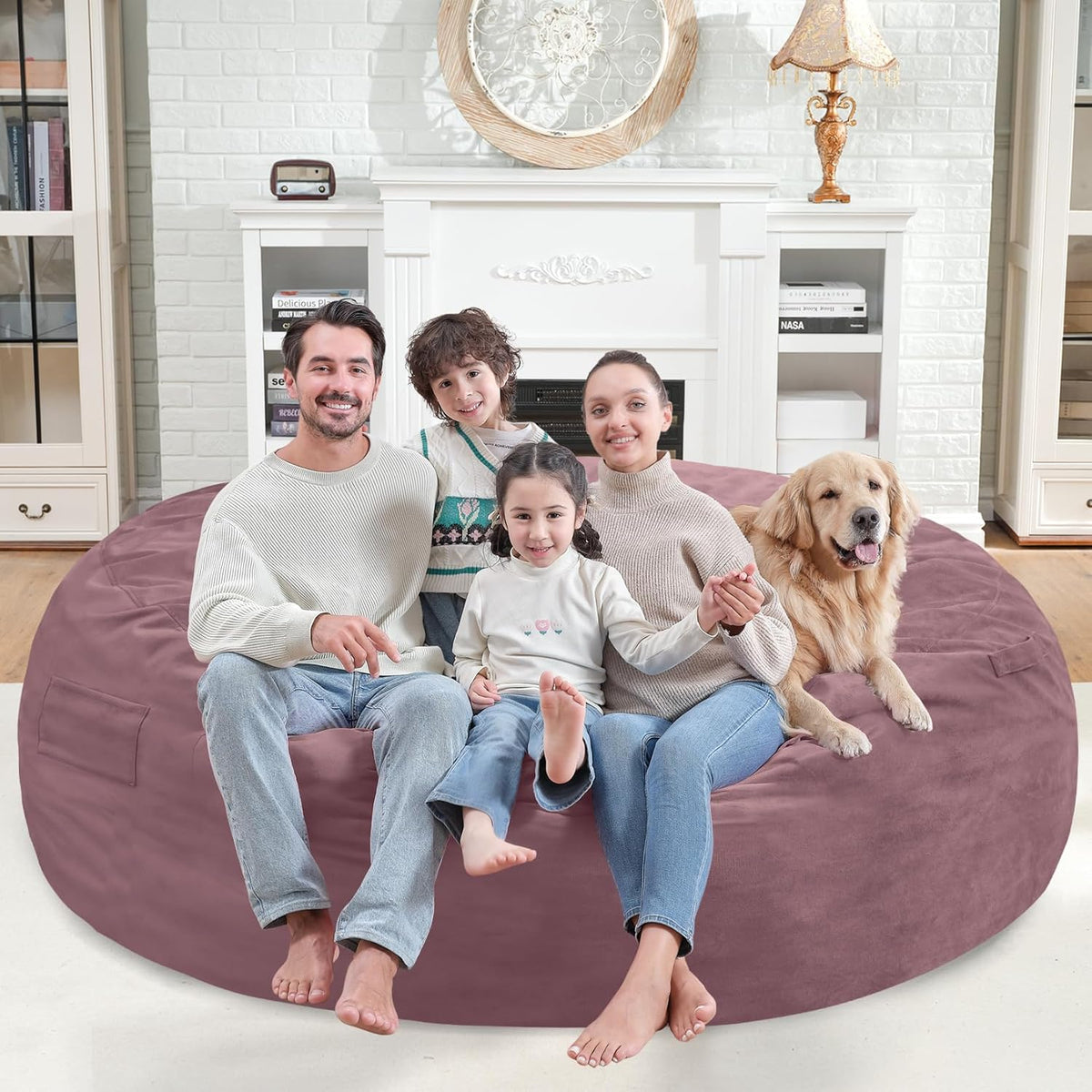 HABUTWAY® Dutch Velvet Bean Bag Chair New