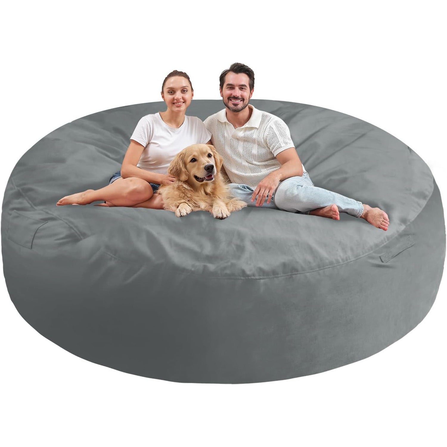 HABUTWAY® 7FT Dutch Velvet Bean Bag Chair
