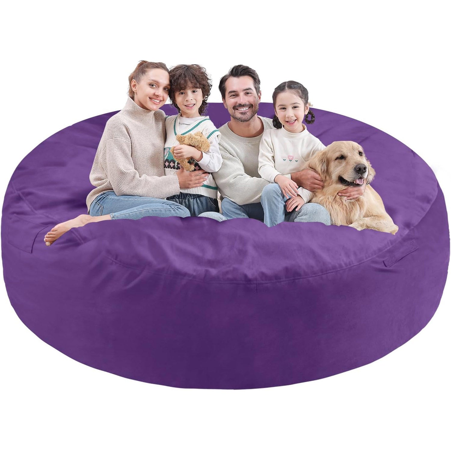 HABUTWAY® 7FT Dutch Velvet Bean Bag Chair