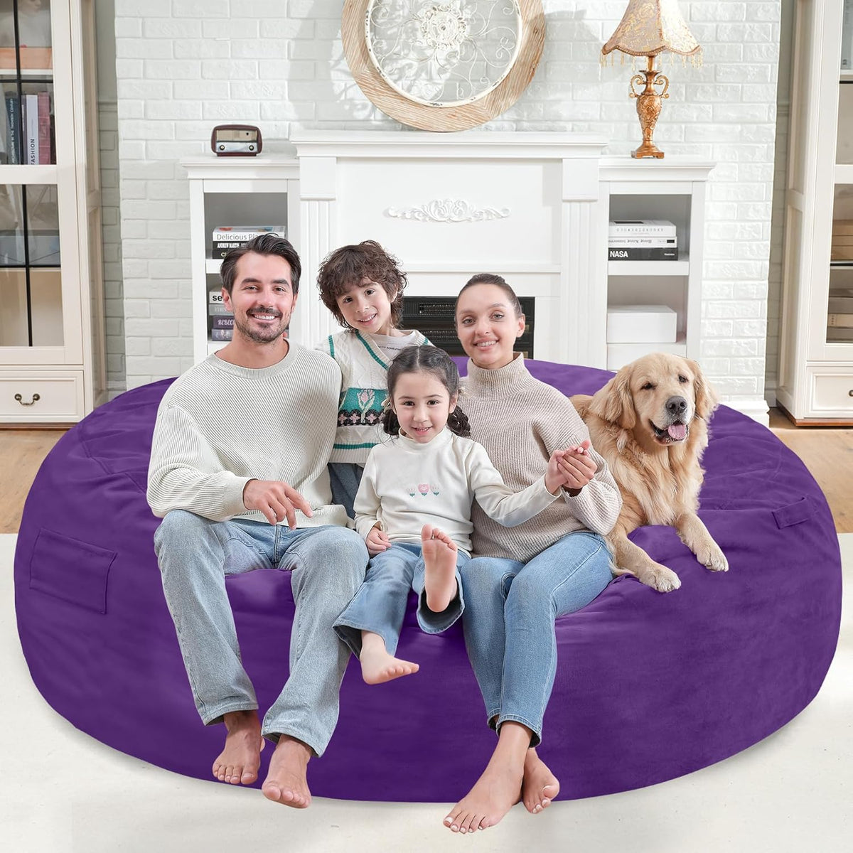 HABUTWAY® Dutch Velvet Bean Bag Chair New
