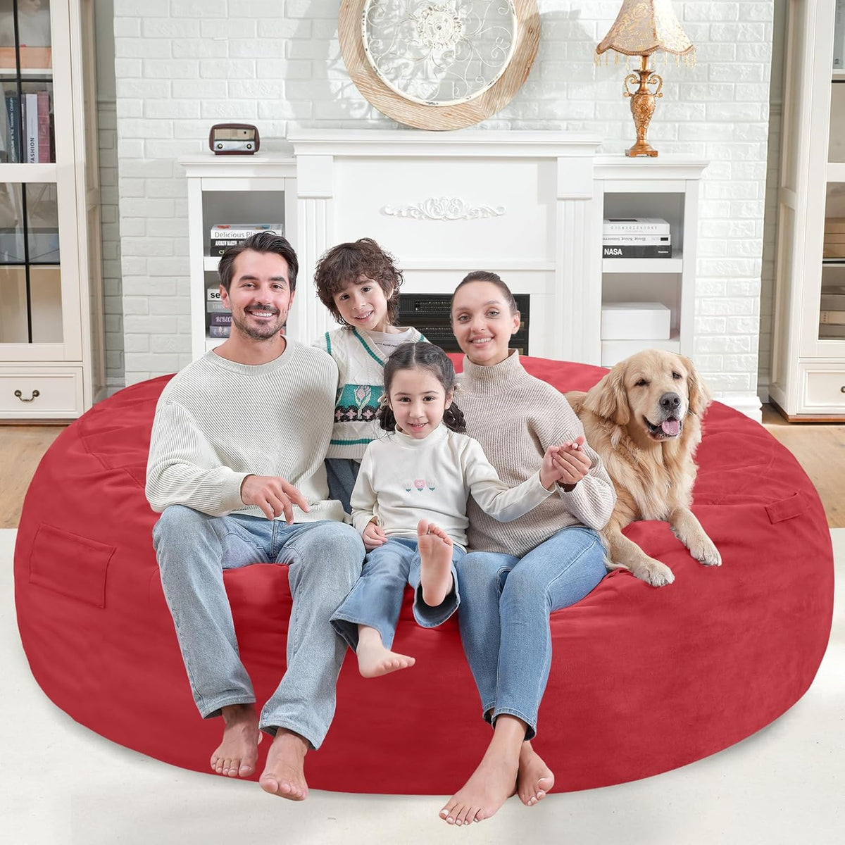 HABUTWAY® Dutch Velvet Bean Bag Chair New