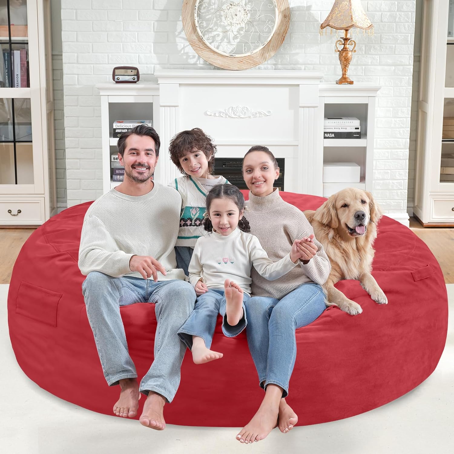 HABUTWAY® Dutch Velvet Bean Bag Chair New