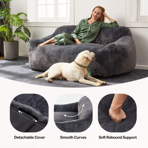 HABUTWAY® Giant Foam-Filled BeanBag Sofa