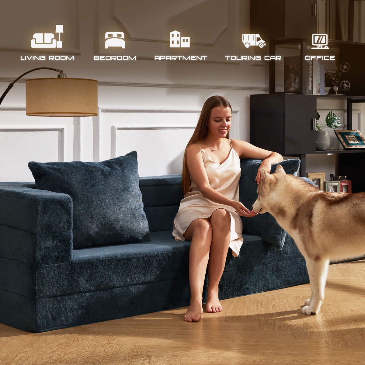 HABUTWAY® Folding Bean Bag Chair