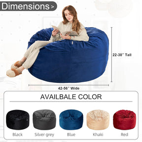 HABUTWAY® Dutch Velvet Bean Bag Chair