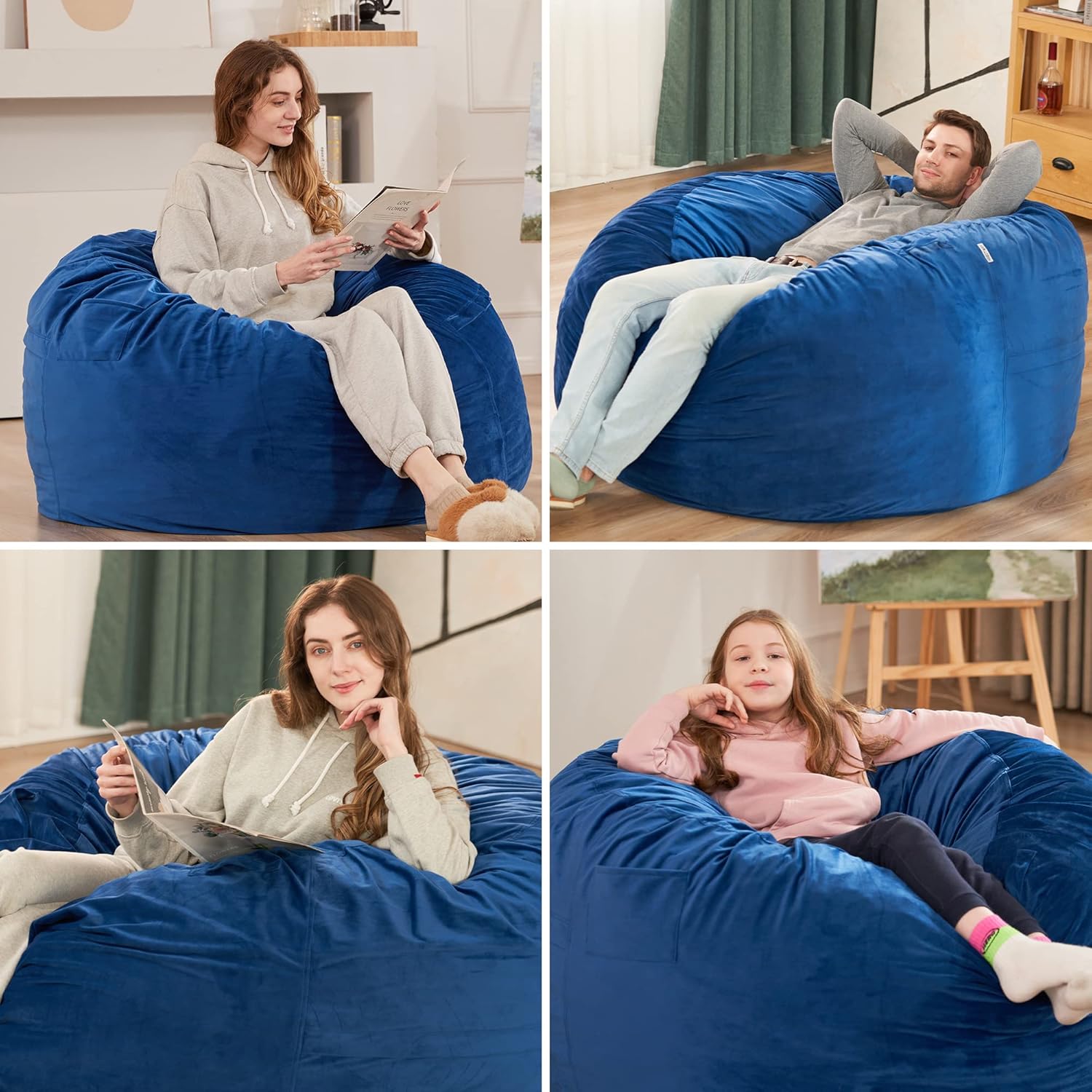 HABUTWAY® Dutch Velvet Bean Bag Chair