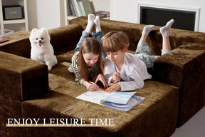 HABUTWAY®L-Shape Modular Sectional Sofa Couch