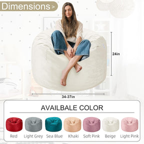 HABUTWAY® Dutch Velvet Bean Bag Chair