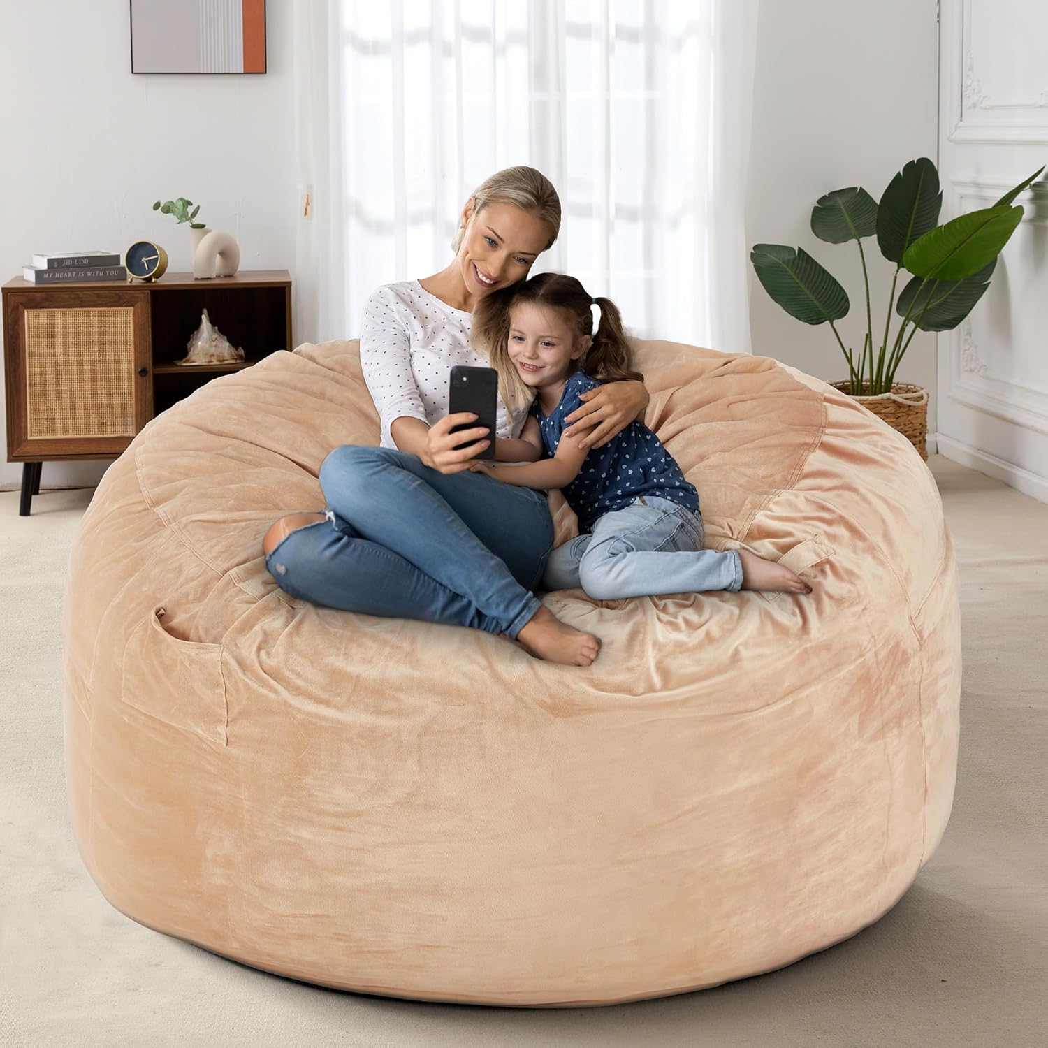 HABUTWAY® Dutch Velvet Bean Bag Chair