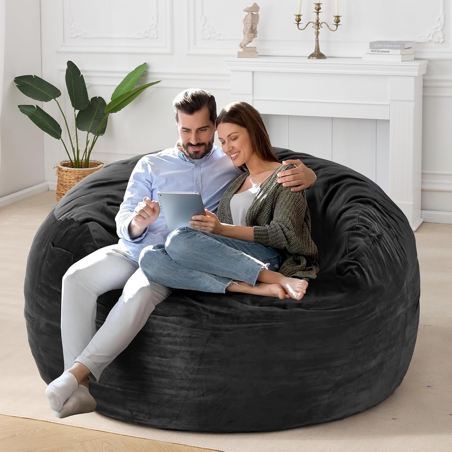 HABUTWAY® Dutch Velvet Bean Bag Chair