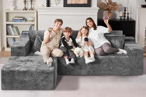 HABUTWAY®L-Shape Modular Sectional Sofa Couch