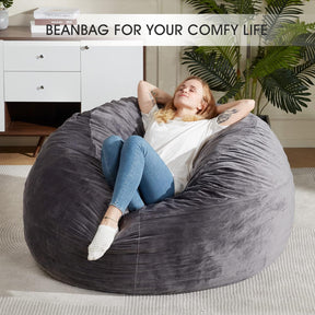 HABUTWAY® Dutch Velvet Bean Bag Chair