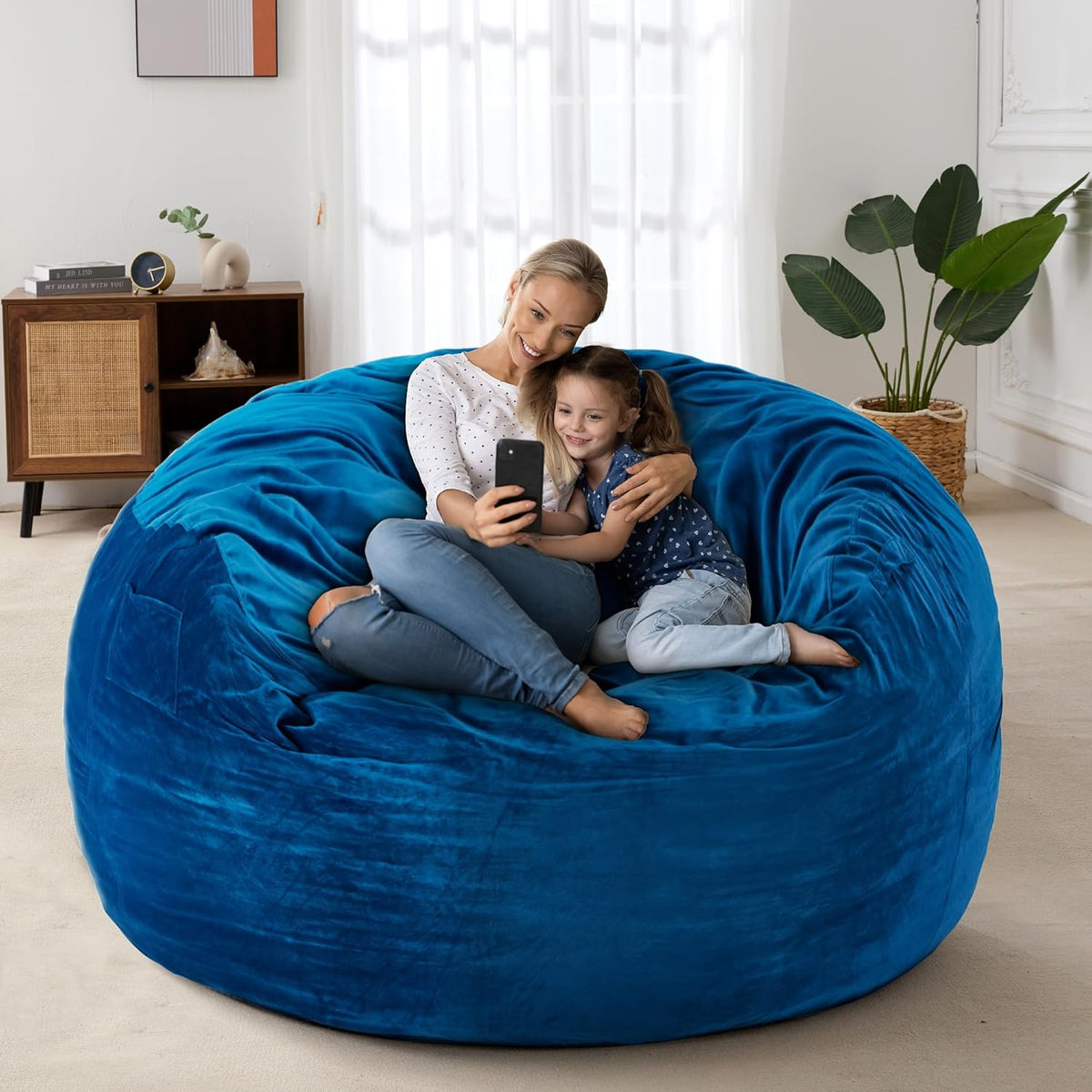 HABUTWAY® Dutch Velvet Bean Bag Chair