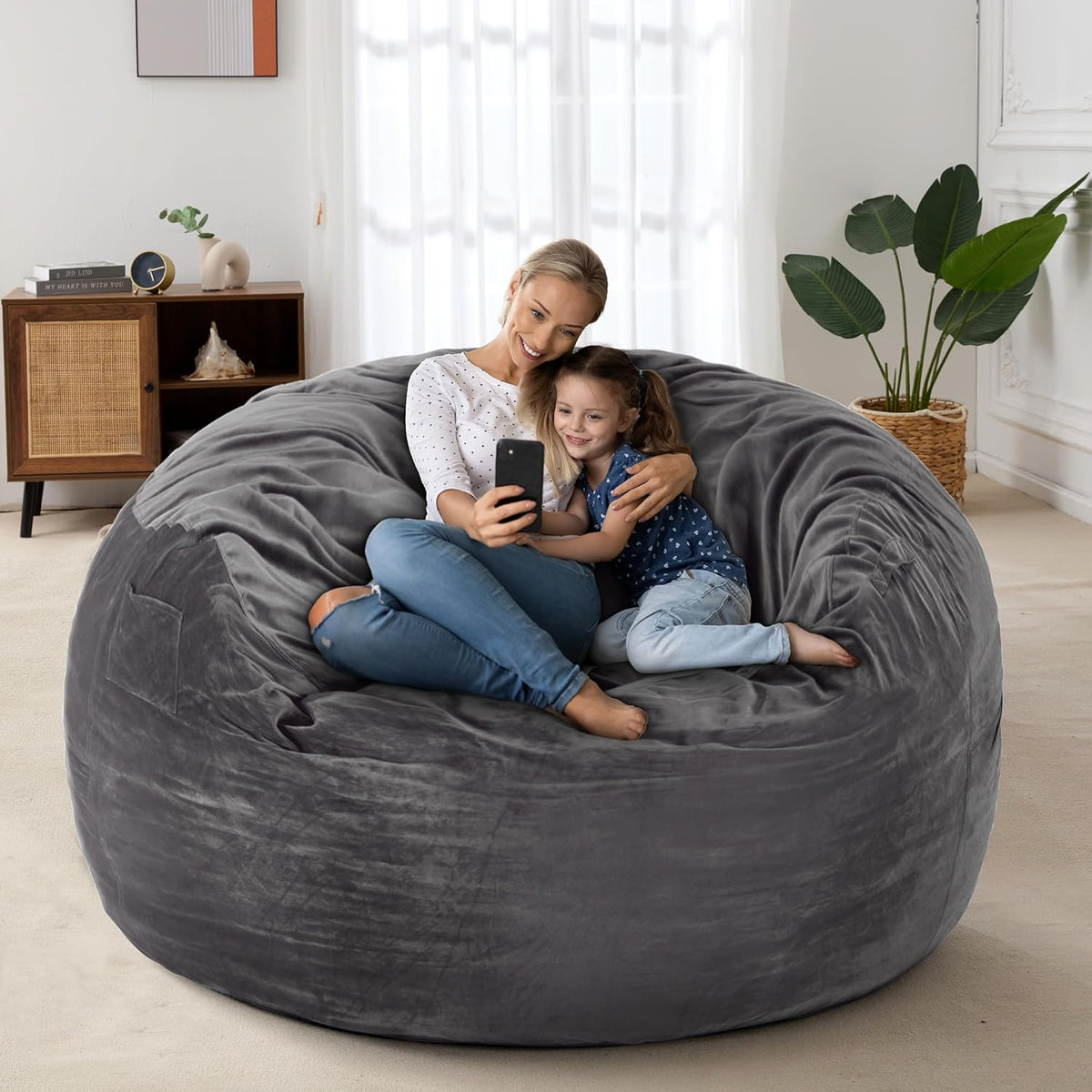 HABUTWAY® Dutch Velvet Bean Bag Chair