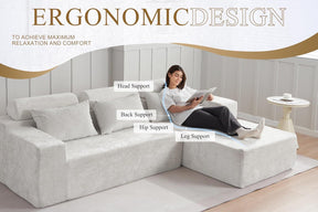 HABUTWAY®L-Shape Modular Sectional Sofa Couch