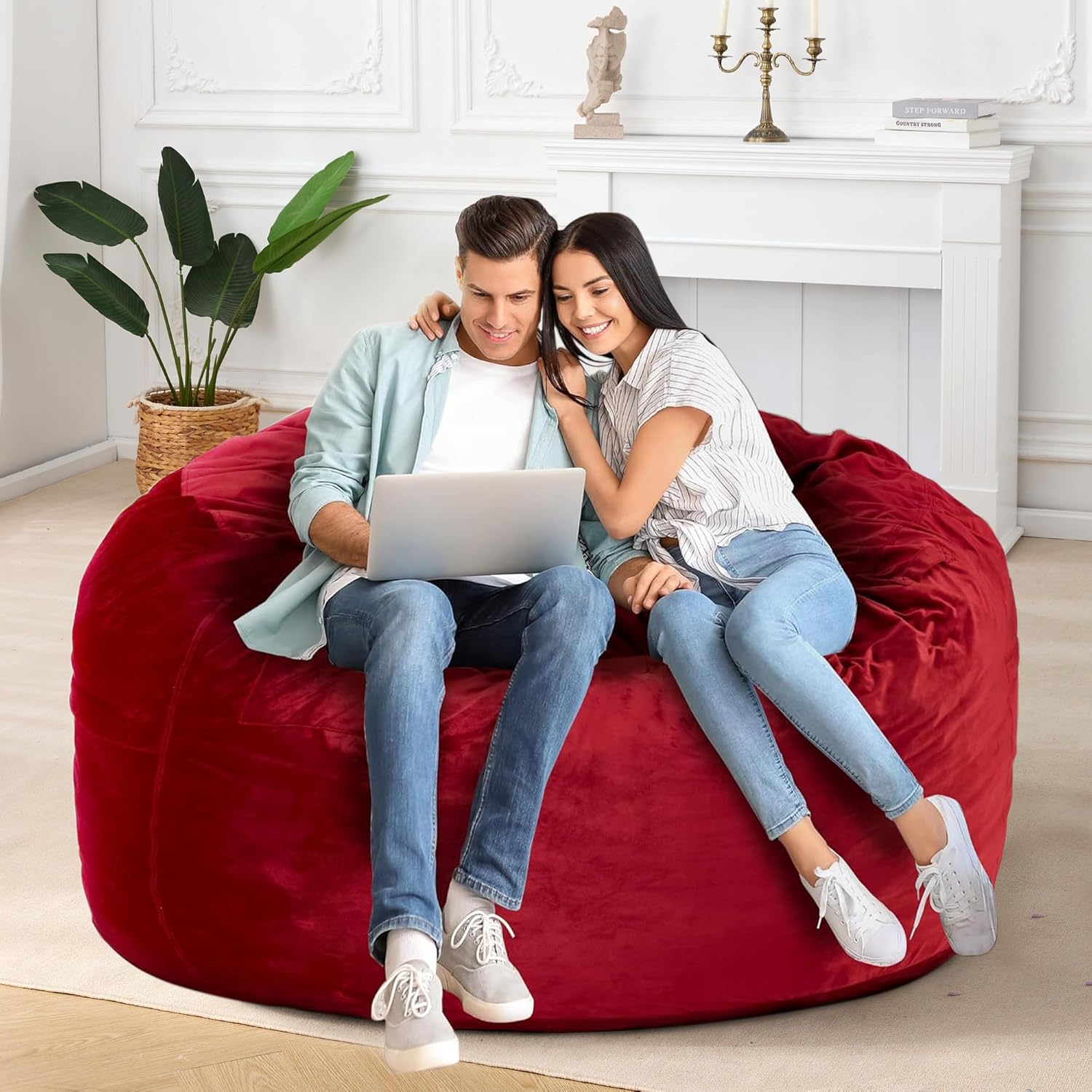 HABUTWAY® Dutch Velvet Bean Bag Chair