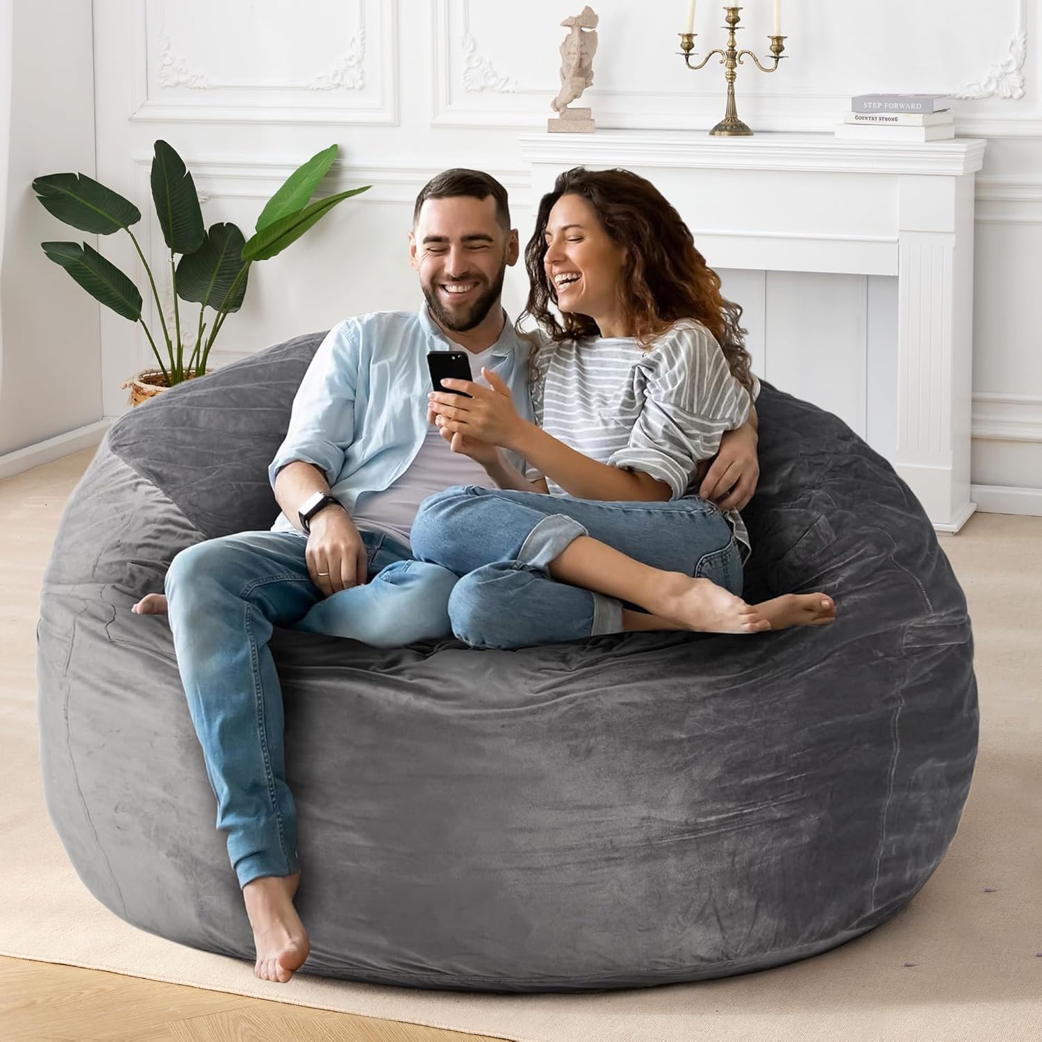 HABUTWAY® Dutch Velvet Bean Bag Chair