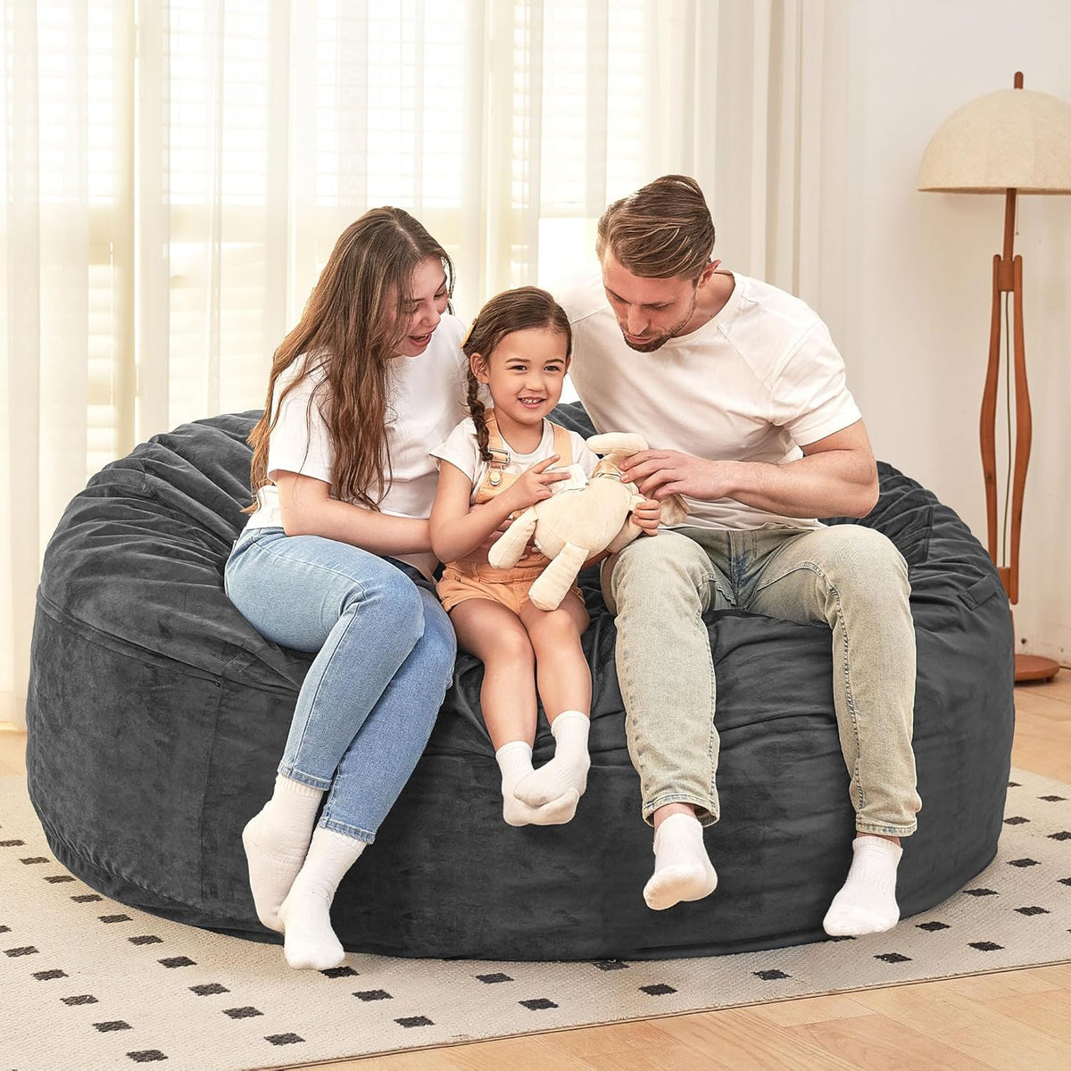 HABUTWAY® Dutch Velvet Bean Bag Chair