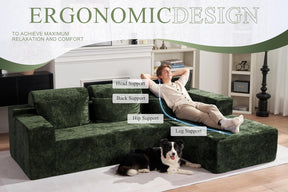 HABUTWAY®L-Shape Modular Sectional Sofa Couch