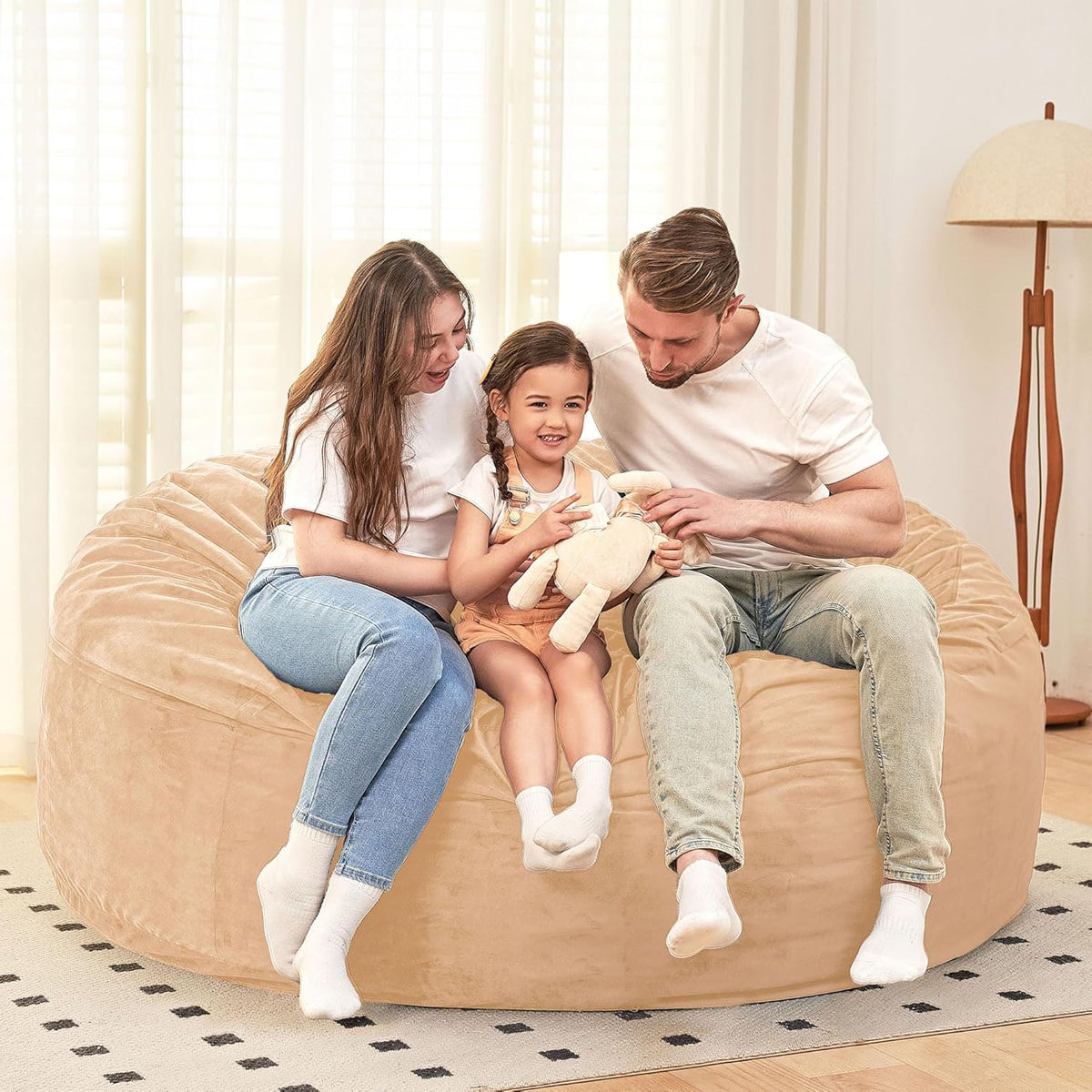 HABUTWAY® Dutch Velvet Bean Bag Chair