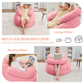 HABUTWAY® Bean Bag Chair with U-Shaped Pillow