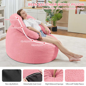 HABUTWAY® Bean Bag Chair with U-Shaped Pillow