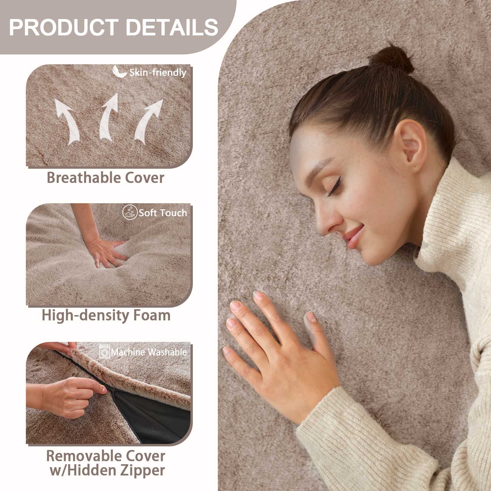 HABUTWAY® 4 in 1 Bean Bag Chair