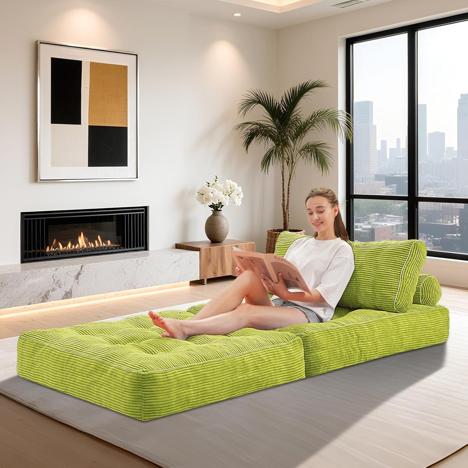 HABUTWAY® Convertible Sofa Bed with Pillow