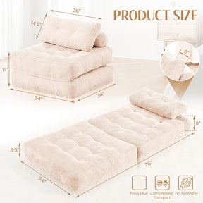 HABUTWAY® Convertible Sofa Bed with Pillow