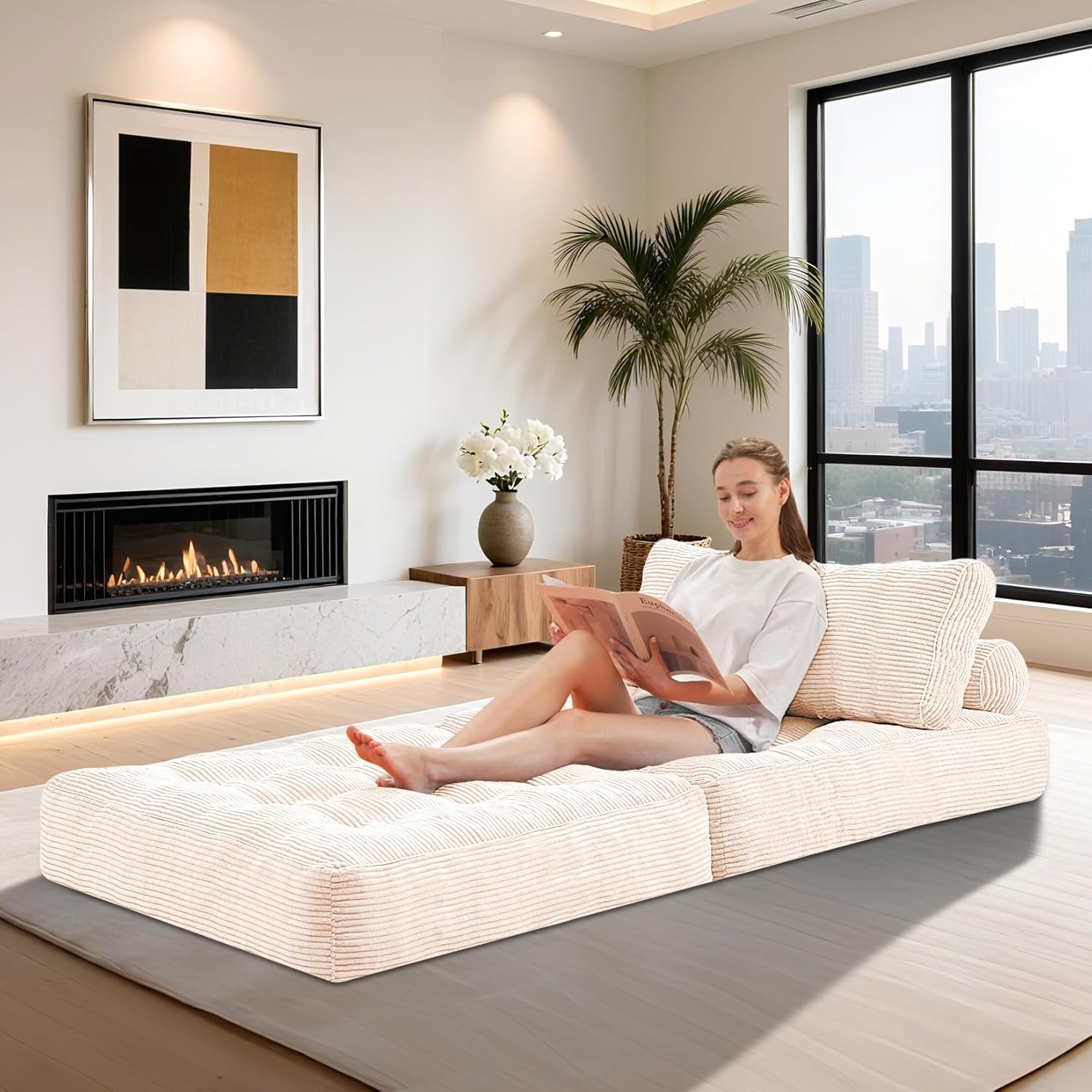 HABUTWAY® Convertible Sofa Bed with Pillow