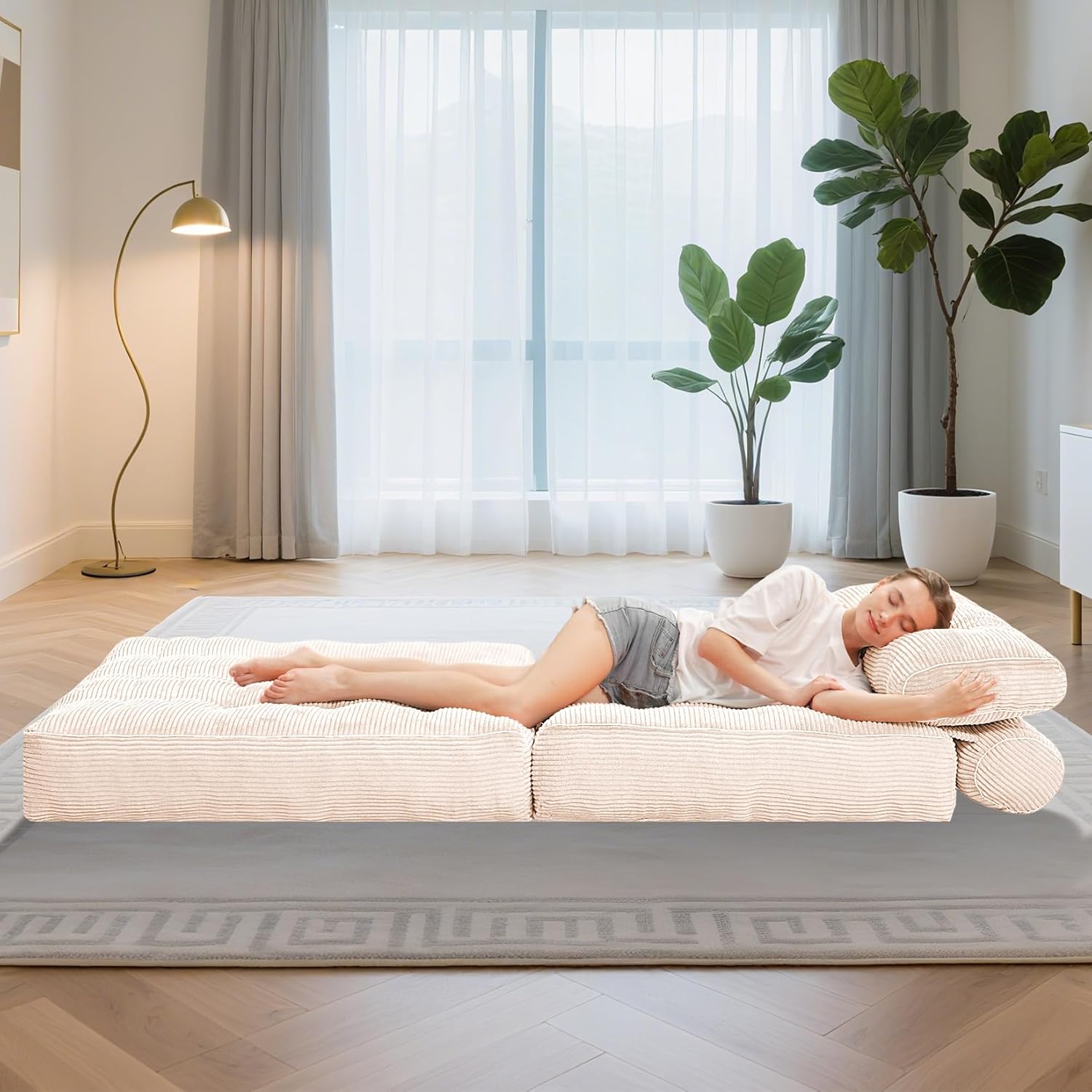 HABUTWAY® Convertible Sofa Bed with Pillow