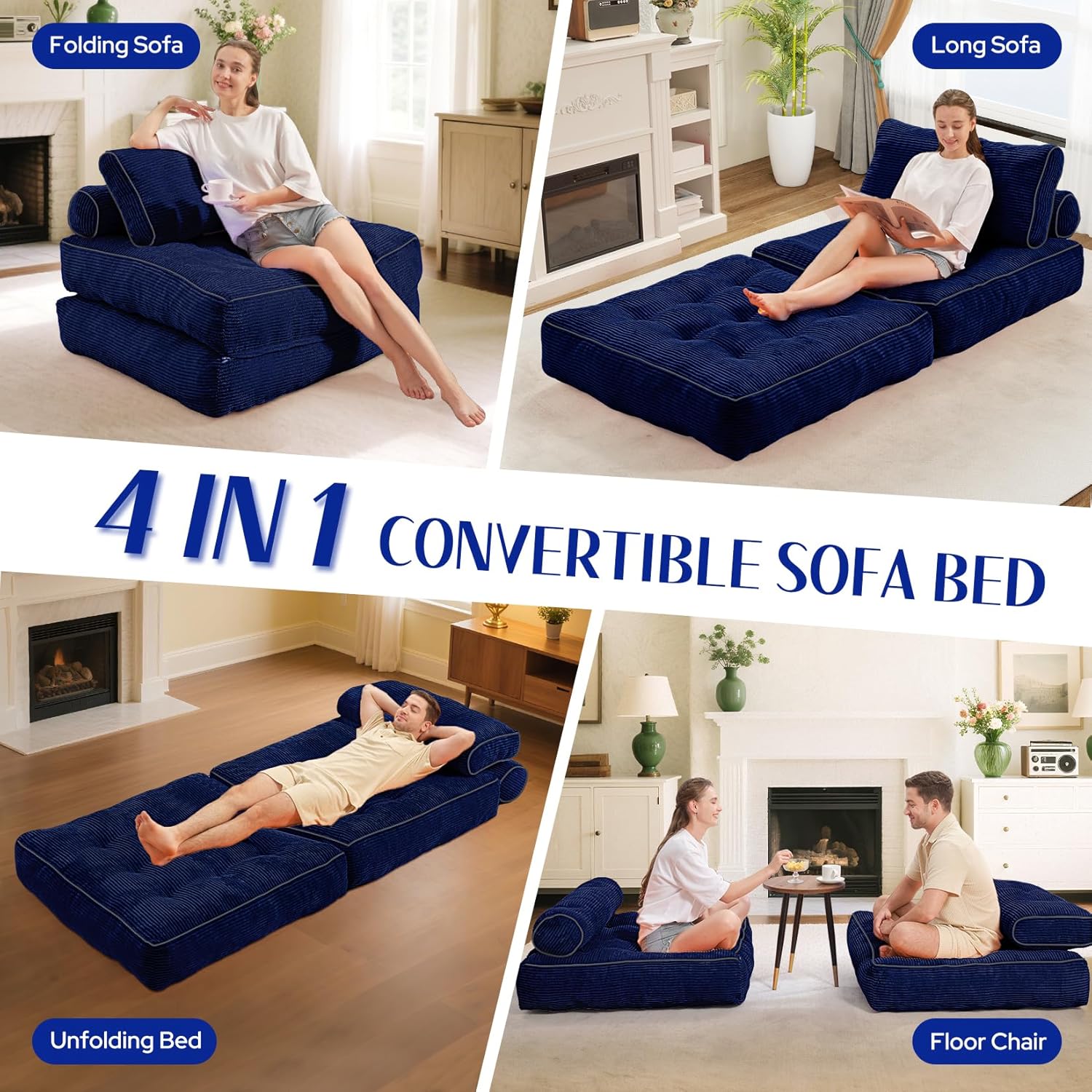 HABUTWAY® Convertible Sofa Bed with Pillow