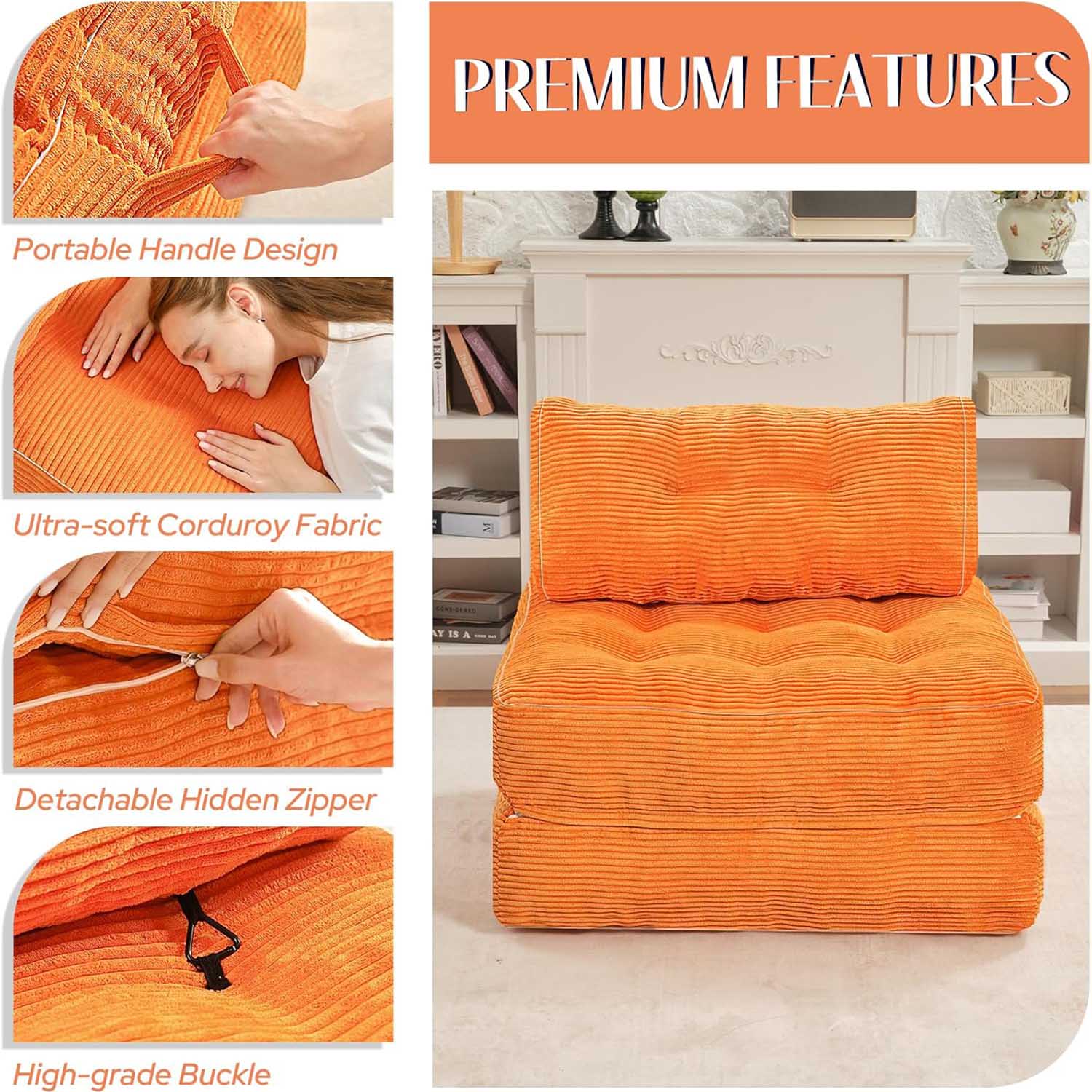 HABUTWAY® Convertible Sofa Bed with Pillow