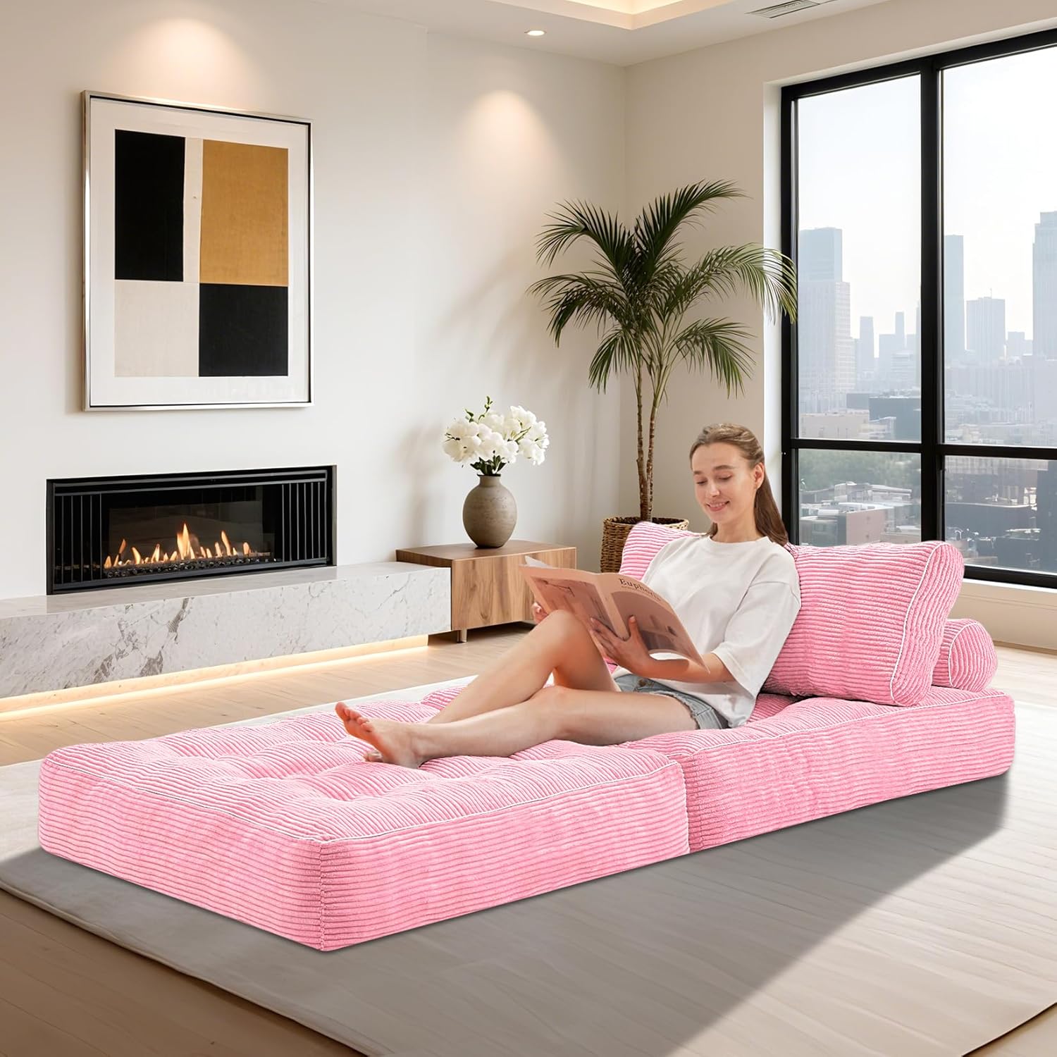 HABUTWAY® Convertible Sofa Bed with Pillow