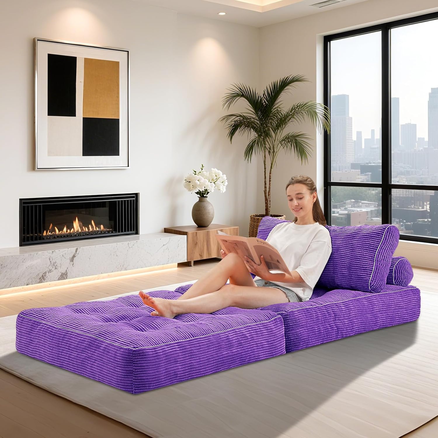 HABUTWAY® Convertible Sofa Bed with Pillow