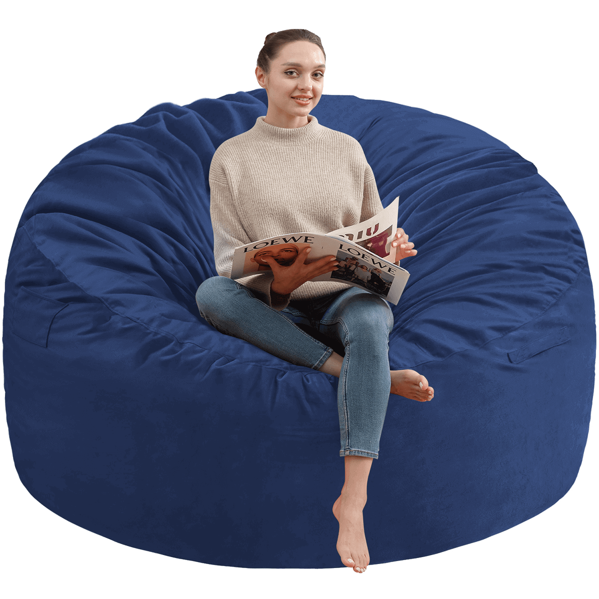 HABUTWAY® Dutch Velvet Bean Bag Chair New