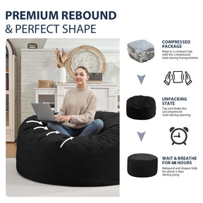 HABUTWAY® Dutch Velvet Bean Bag Chair New