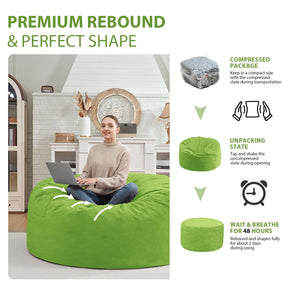 HABUTWAY® Dutch Velvet Bean Bag Chair New