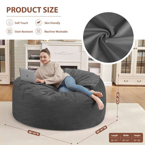 HABUTWAY® Dutch Velvet Bean Bag Chair New