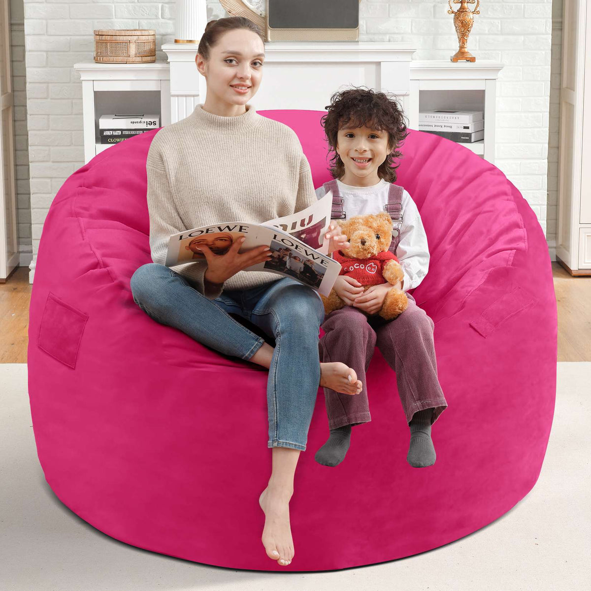 HABUTWAY® Dutch Velvet Bean Bag Chair New