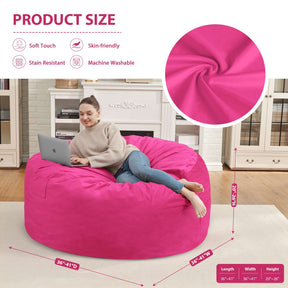 HABUTWAY® Dutch Velvet Bean Bag Chair New