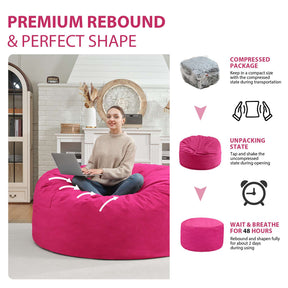 HABUTWAY® Dutch Velvet Bean Bag Chair New