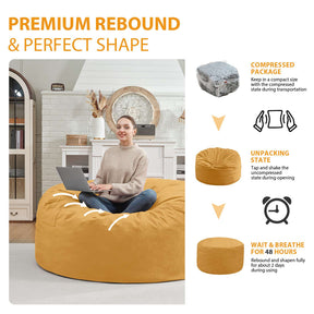 HABUTWAY® Dutch Velvet Bean Bag Chair New