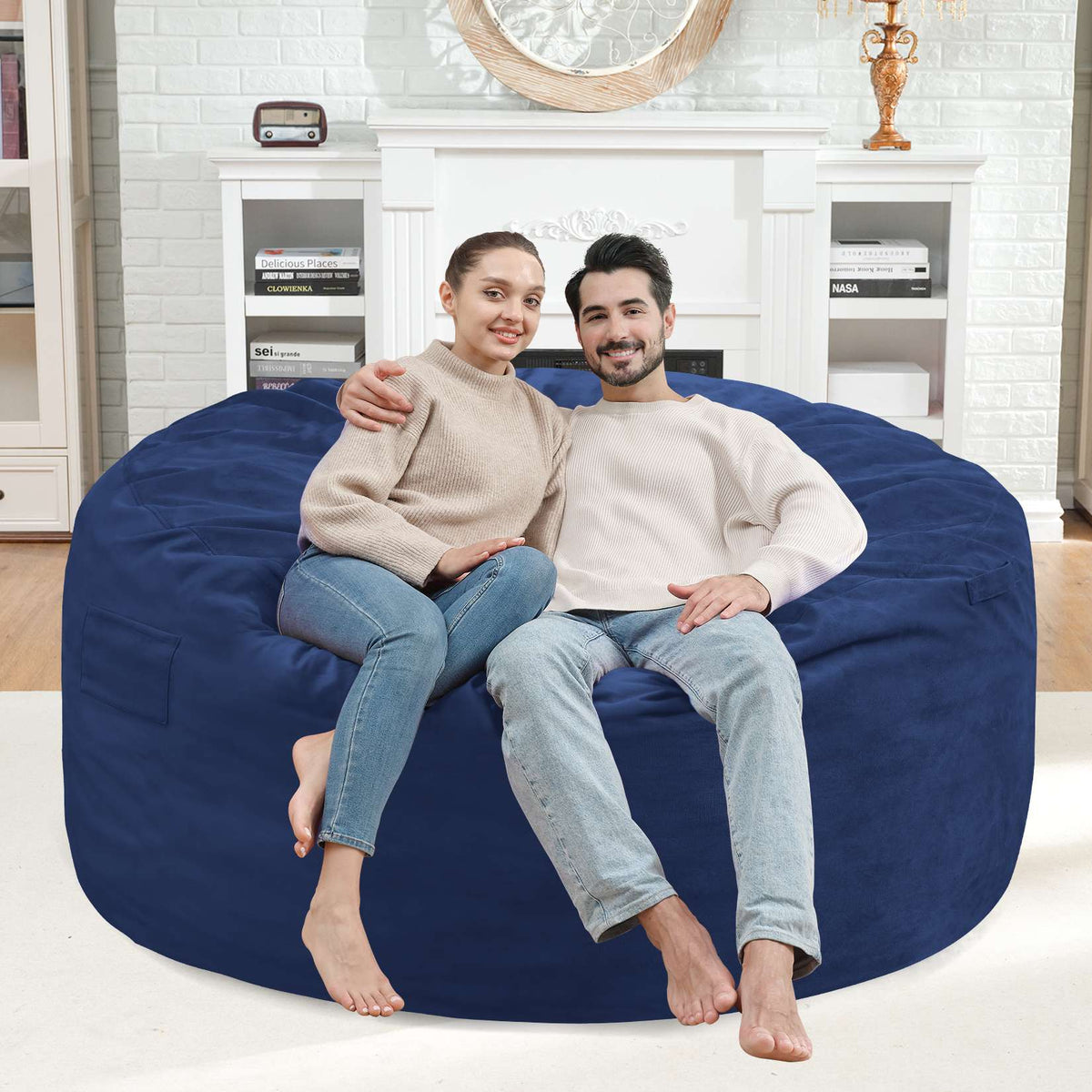HABUTWAY® Dutch Velvet Bean Bag Chair New