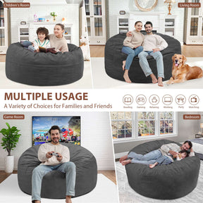 HABUTWAY® Dutch Velvet Bean Bag Chair New