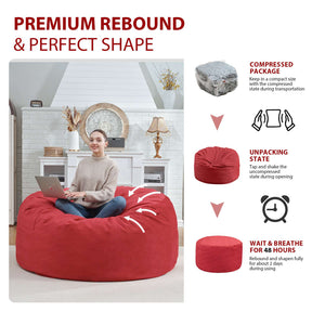 HABUTWAY® Dutch Velvet Bean Bag Chair New