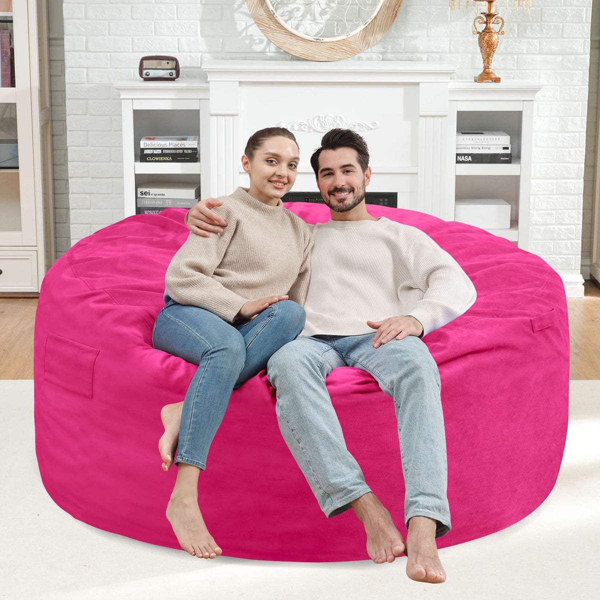 HABUTWAY® Dutch Velvet Bean Bag Chair New