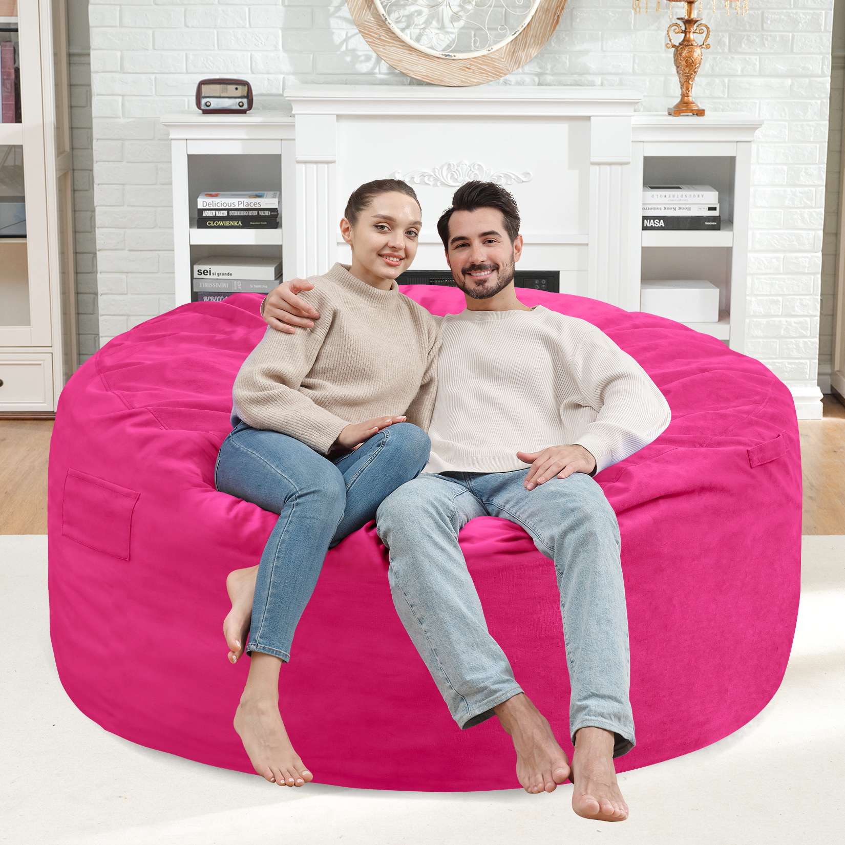 HABUTWAY® Dutch Velvet Bean Bag Chair New