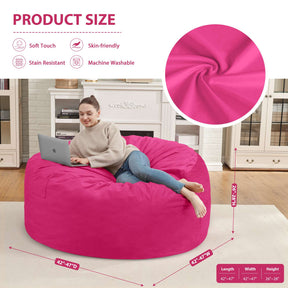 HABUTWAY® Dutch Velvet Bean Bag Chair New